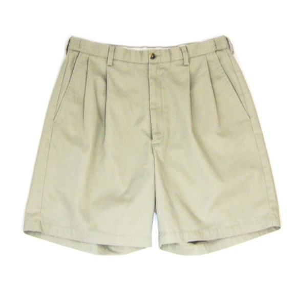 haggar pleated shorts